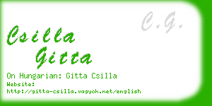 csilla gitta business card